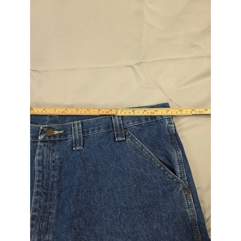 Wrangler Jeans Mens Carpenter 44x32 Blue Relaxed Baggy